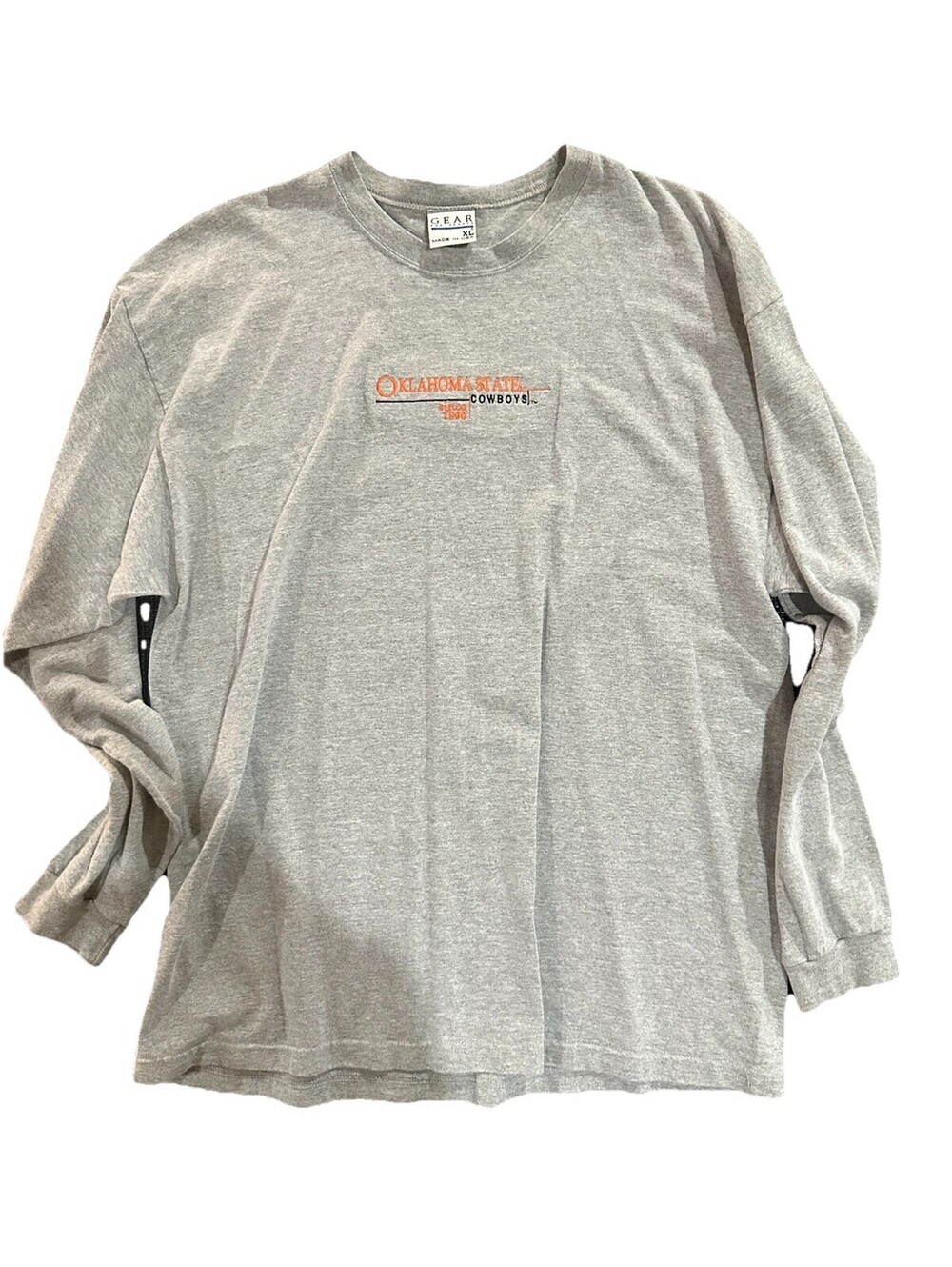 Vintage Oklahoma State Cowboys Long Sleeve T Shirt XL Made USA Gear For Sports